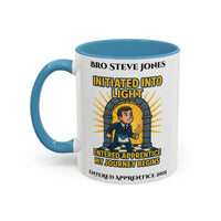 Premium Personalised Freemason Colour Rim Mug - Entered Apprentice - Initiated into Light - Masonic Mugs