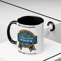 Premium Personalised Freemason Colour Rim Mug - Fellowcraft - Passed with Honour - Masonic Mugs