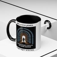 Premium Personalised Freemason Colour Rim Mug - Fellowcraft - Second Degree Complete - Masonic Mugs