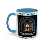 Premium Personalised Freemason Colour Rim Mug - Fellowcraft - Second Degree Complete - Masonic Mugs