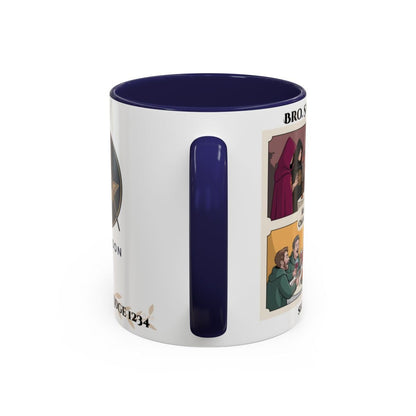 Premium Personalised Freemason Colour Rim Mug - Knight Emblem - Masonic Mugs