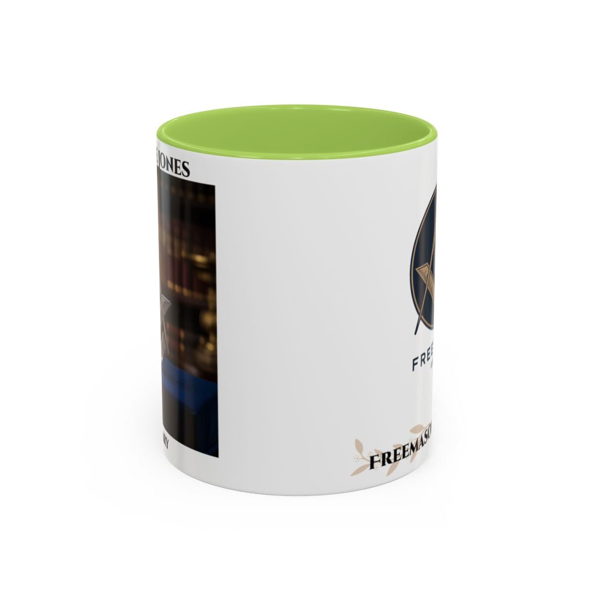 Premium Personalised Freemason Colour Rim Mug - Mark Masonry - Masonic Mugs