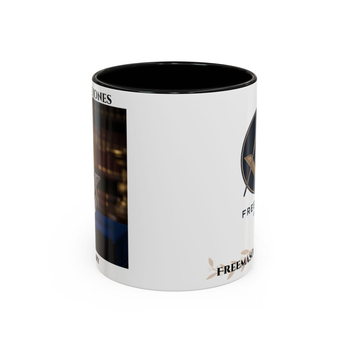 Premium Personalised Freemason Colour Rim Mug - Mark Masonry - Masonic Mugs