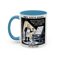 Premium Personalised Freemason Colour Rim Mug - Mark Masonry - Masonic Mugs