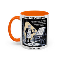 Premium Personalised Freemason Colour Rim Mug - Mark Masonry - Masonic Mugs