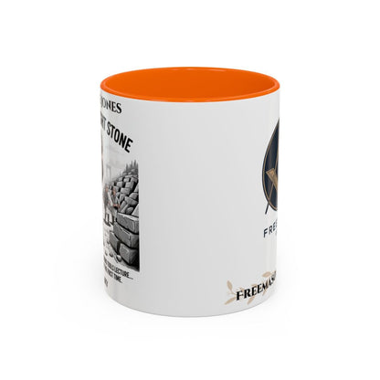 Premium Personalised Freemason Colour Rim Mug - Mark Masonry - Masonic Mugs