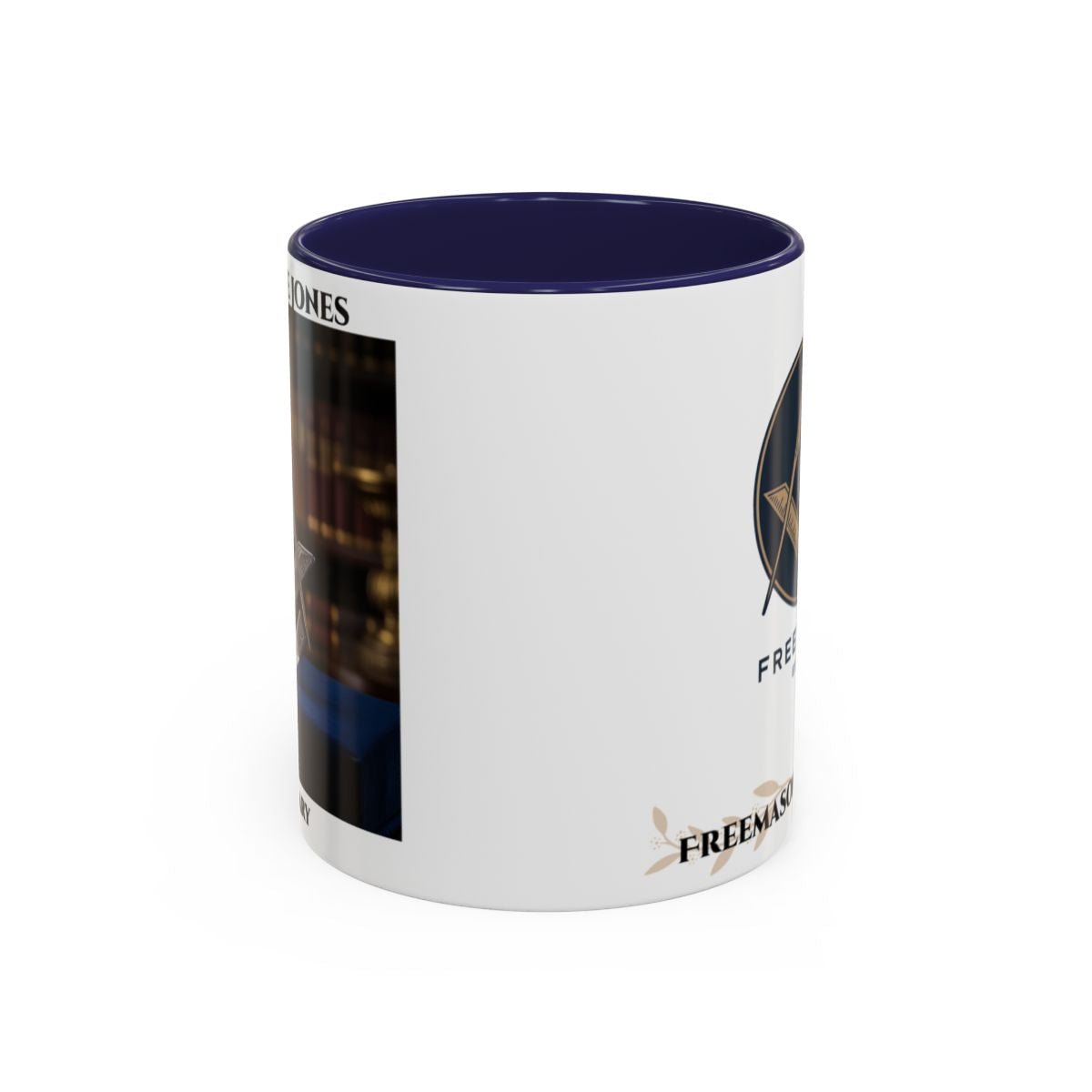 Premium Personalised Freemason Colour Rim Mug - Mark Masonry - Masonic Mugs