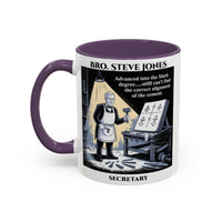 Premium Personalised Freemason Colour Rim Mug - Mark Masonry - Masonic Mugs
