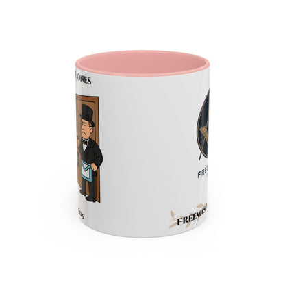 Premium Personalised Freemason Colour Rim Mug - Meme - Dr Who - Masonic Mugs