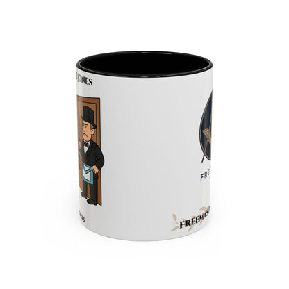 Premium Personalised Freemason Colour Rim Mug - Meme - Dr Who - Masonic Mugs