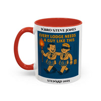 Premium Personalised Freemason Colour Rim Mug - Meme - Every lodge needs a guy like this - Masonic Mugs