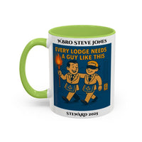 Premium Personalised Freemason Colour Rim Mug - Meme - Every lodge needs a guy like this - Masonic Mugs