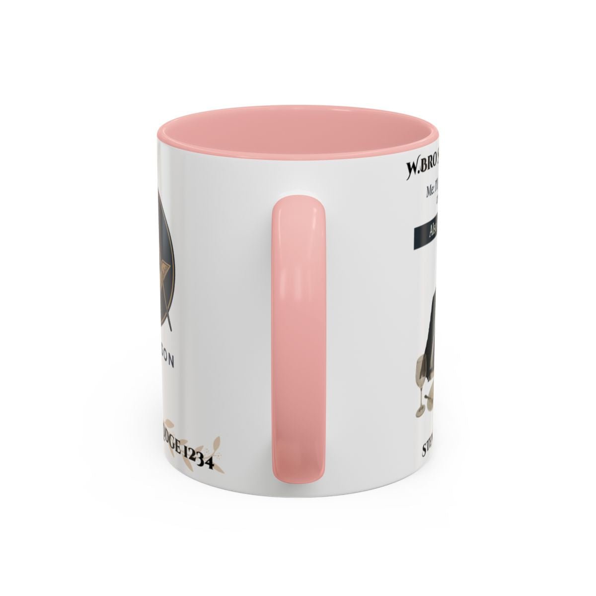 Premium Personalised Freemason Colour Rim Mug - Meme - I'll just go for the ceremony - Masonic Mugs