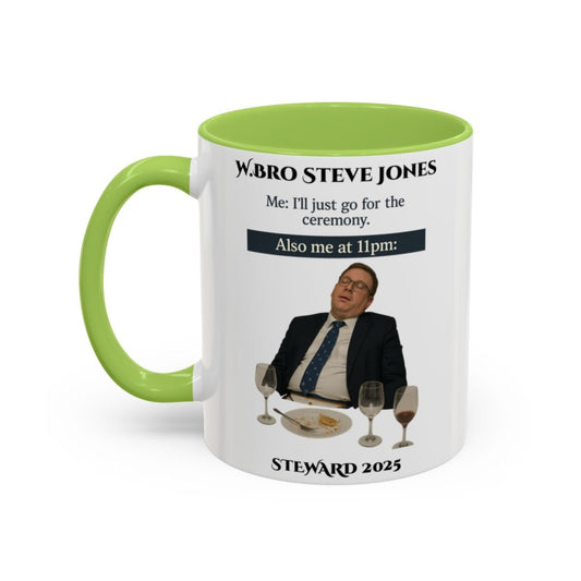 Premium Personalised Freemason Colour Rim Mug - Meme - I'll just go for the ceremony - Masonic Mugs