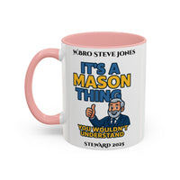 Premium Personalised Freemason Colour Rim Mug - Meme - its a mason thing, you wouldn't understand it - Masonic Mugs