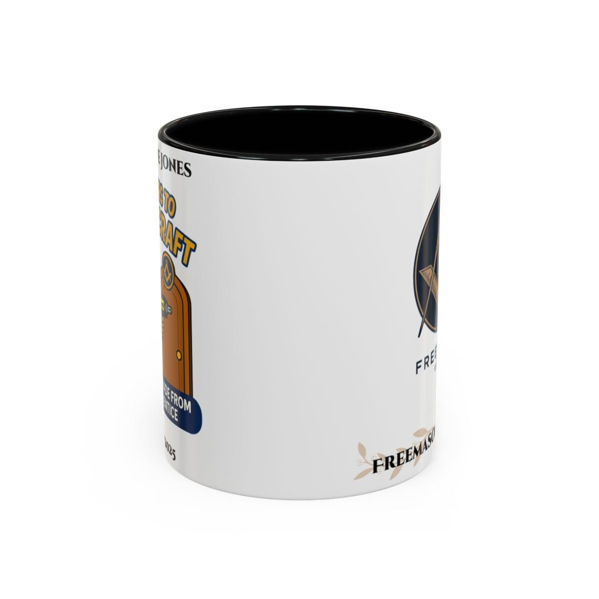 Premium Personalised Freemason Colour Rim Mug - Meme - Set Phasers to Fellowcraft - Masonic Mugs