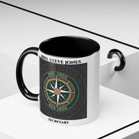 Premium Personalised Freemason Colour Rim Mug - Rose Croix Emblem - Masonic Mugs