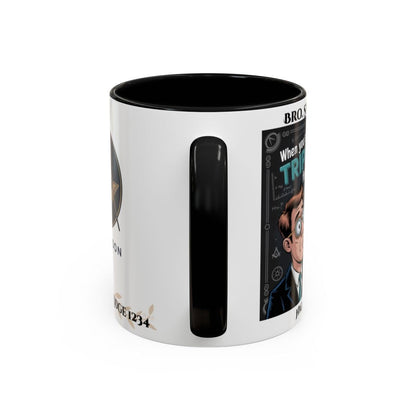Premium Personalised Freemason Colour Rim Mug - Royal Arch Funny Triple Tau Design - Masonic Mugs