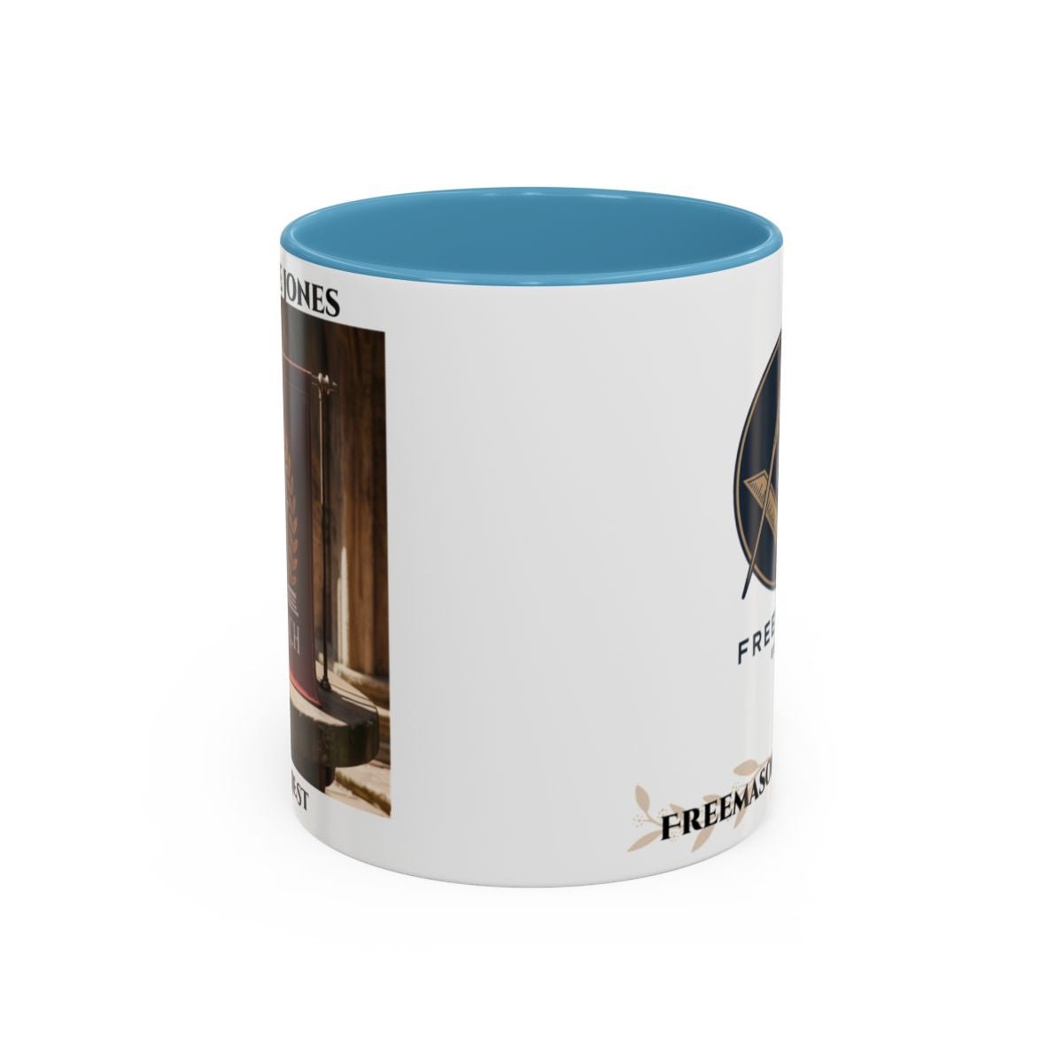 Premium Personalised Freemason Colour Rim Mug - Royal Arch Masonic Gift - Masonic Mugs