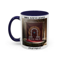 Premium Personalised Freemason Colour Rim Mug - Royal Arch Masonic Gift - Masonic Mugs