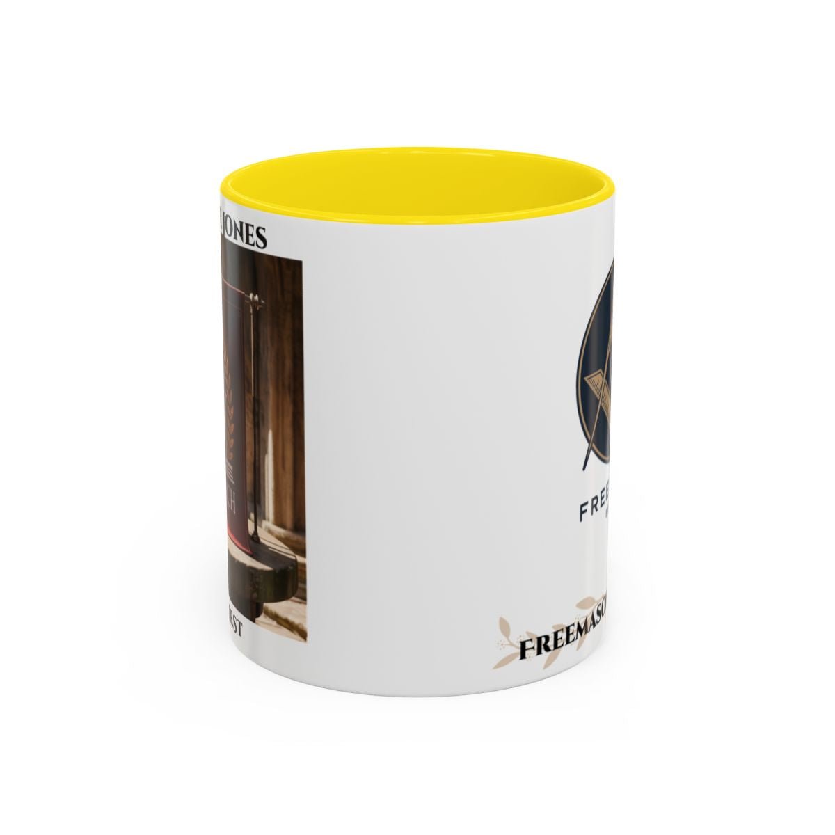 Premium Personalised Freemason Colour Rim Mug - Royal Arch Masonic Gift - Masonic Mugs