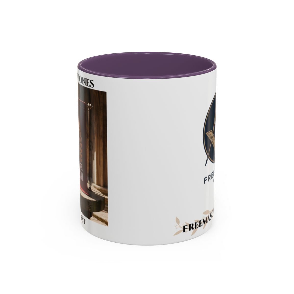 Premium Personalised Freemason Colour Rim Mug - Royal Arch Masonic Gift - Masonic Mugs