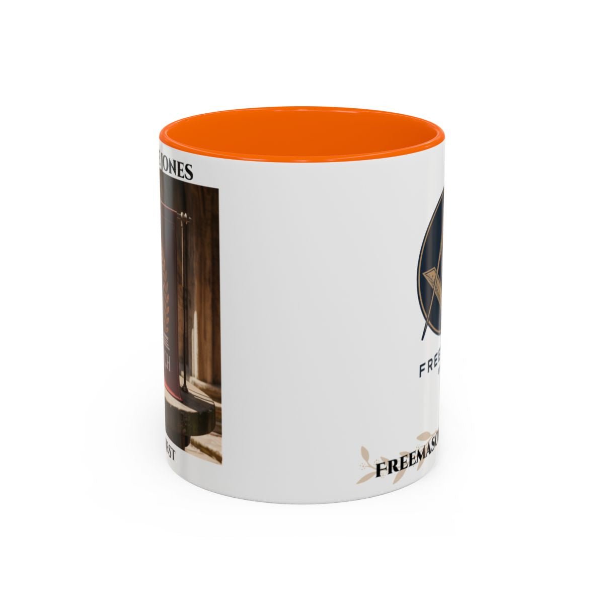 Premium Personalised Freemason Colour Rim Mug - Royal Arch Masonic Gift - Masonic Mugs