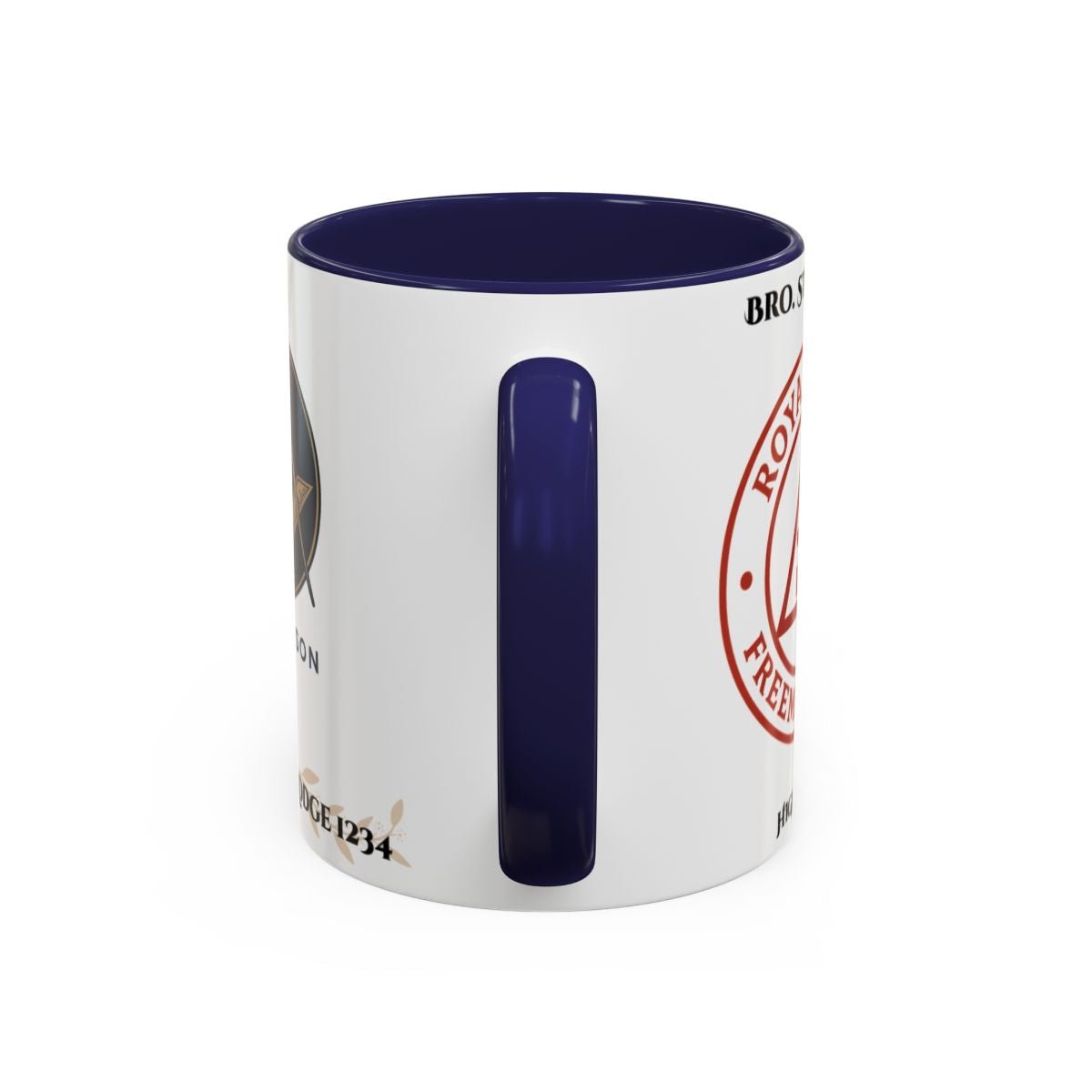 Premium Personalised Freemason Colour Rim Mug - Royal Arch Masonry - Masonic Mugs