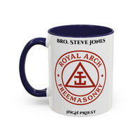 Premium Personalised Freemason Colour Rim Mug - Royal Arch Masonry - Masonic Mugs