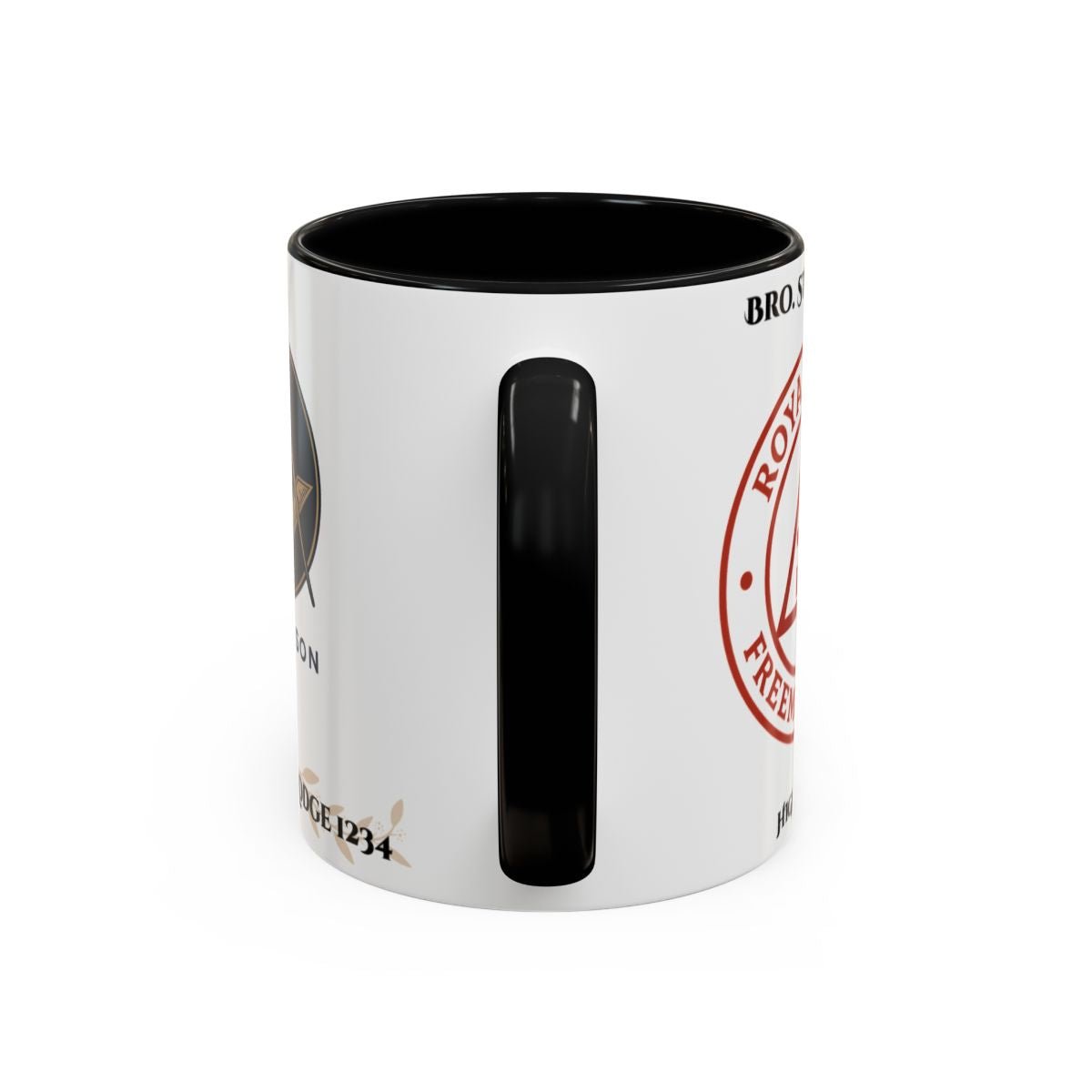 Premium Personalised Freemason Colour Rim Mug - Royal Arch Masonry - Masonic Mugs