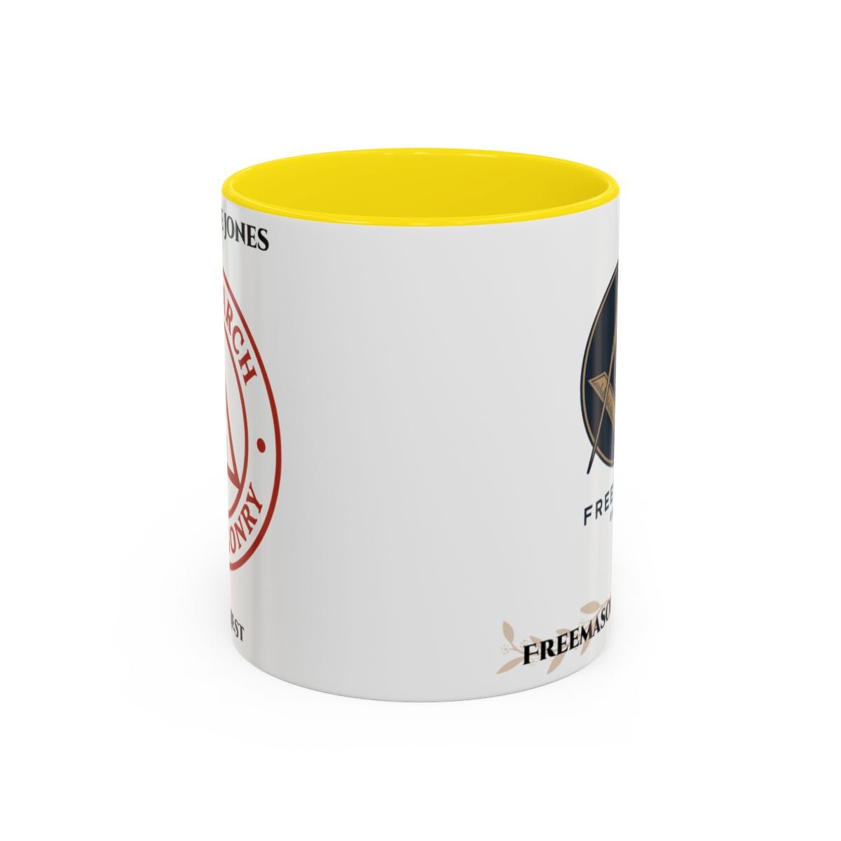 Premium Personalised Freemason Colour Rim Mug - Royal Arch Masonry - Masonic Mugs