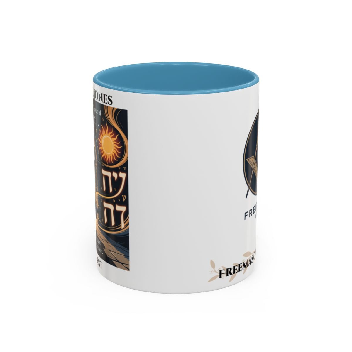 Premium Personalised Freemason Colour Rim Mug - Royal Arch Unique Design Gift - Masonic Mugs