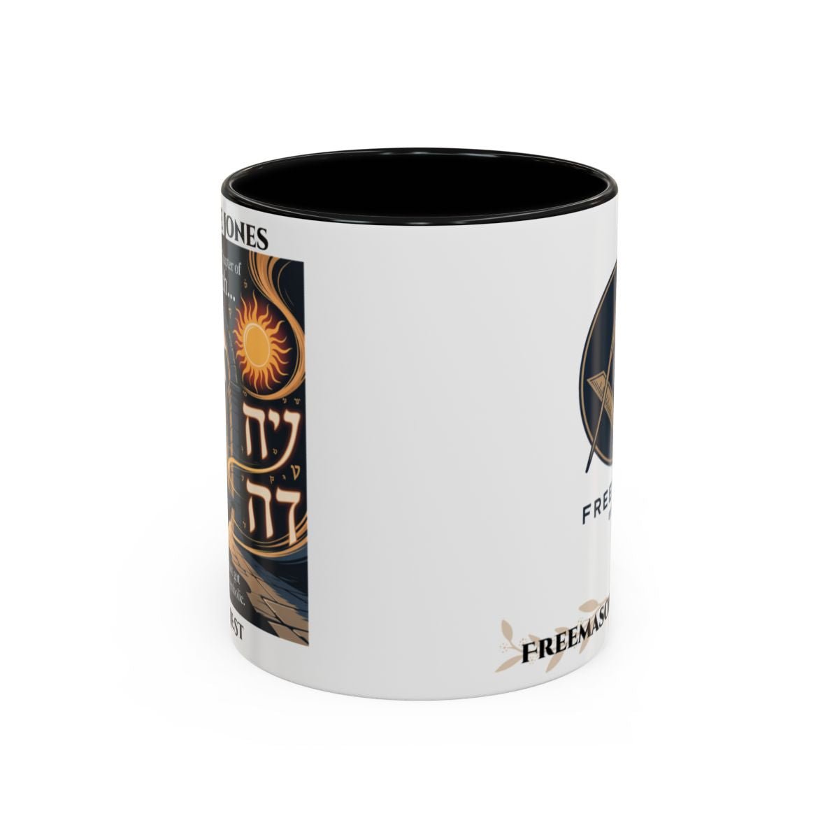 Premium Personalised Freemason Colour Rim Mug - Royal Arch Unique Design Gift - Masonic Mugs
