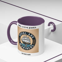 Premium Personalised Freemason Colour Rim Mug - Royal Ark Mariners - Masonic Mugs