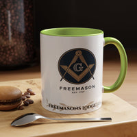 Premium Personalised Freemason Colour Rim Mug - Royal Ark Mariners - Masonic Mugs