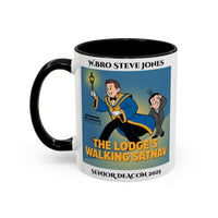 Premium Personalised Freemason Colour Rim Mug - Senior Deacon Design - The lodges walking satnav - Masonic Mugs