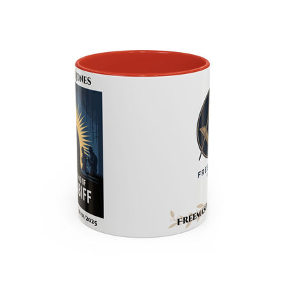 Premium Personalised Freemason Colour Rim Mug - Third Degree - Master Mason - I know the legend of Hiram Abiff - Masonic Mugs