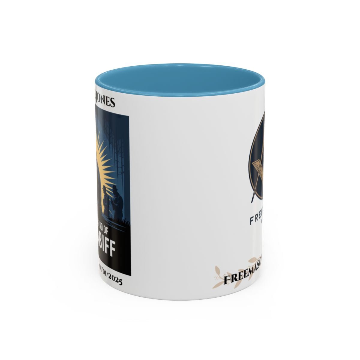 Premium Personalised Freemason Colour Rim Mug - Third Degree - Master Mason - I know the legend of Hiram Abiff - Masonic Mugs
