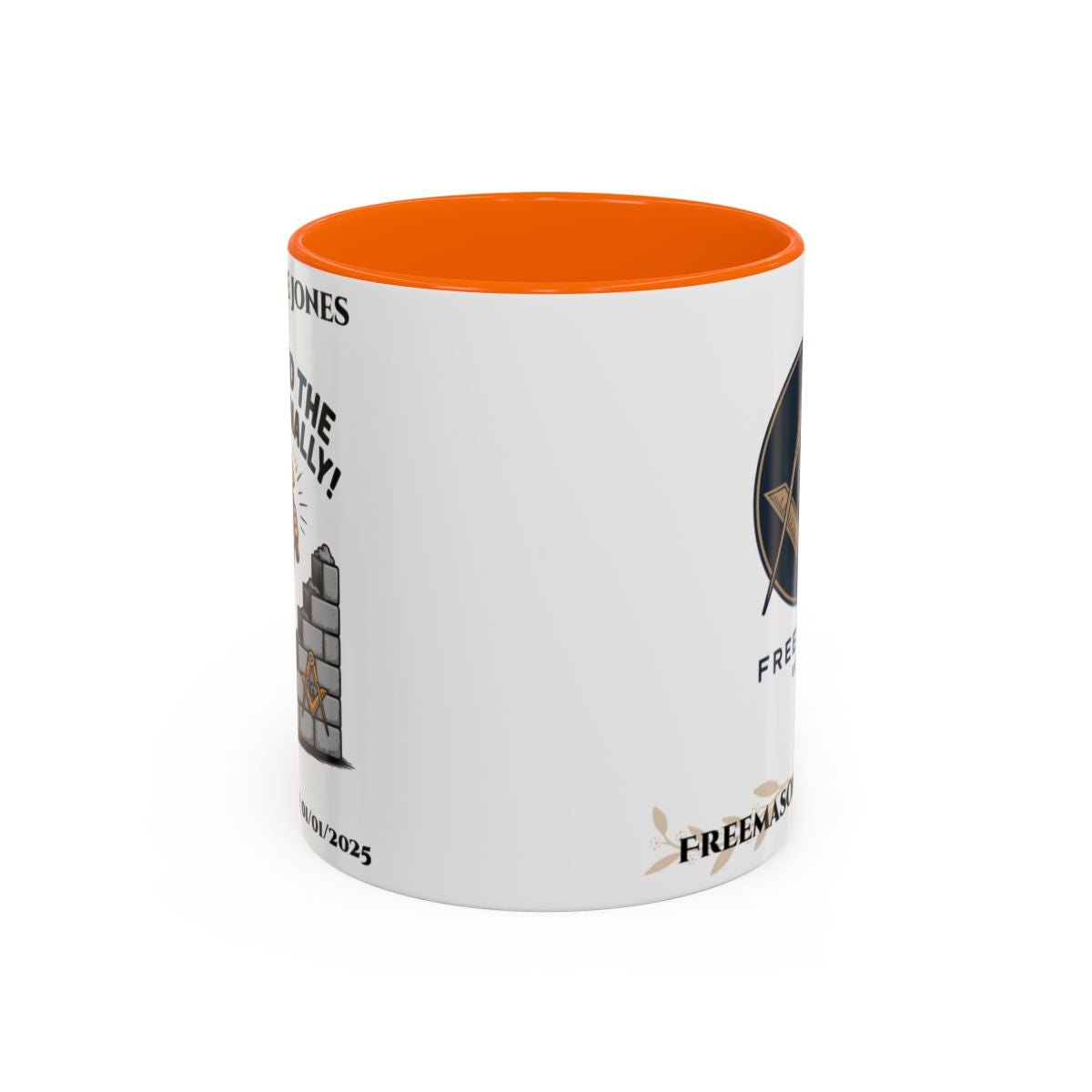 Premium Personalised Freemason Colour Rim Mug - Third Degree - Master Mason - Masted the Craft Finally. - Masonic Mugs