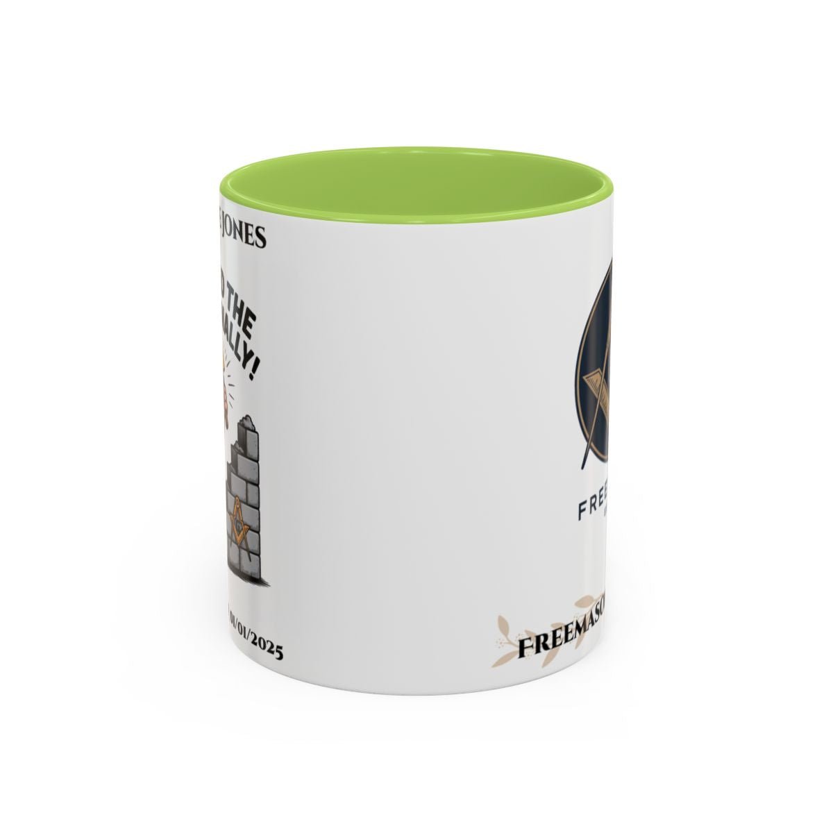 Premium Personalised Freemason Colour Rim Mug - Third Degree - Master Mason - Masted the Craft Finally. - Masonic Mugs