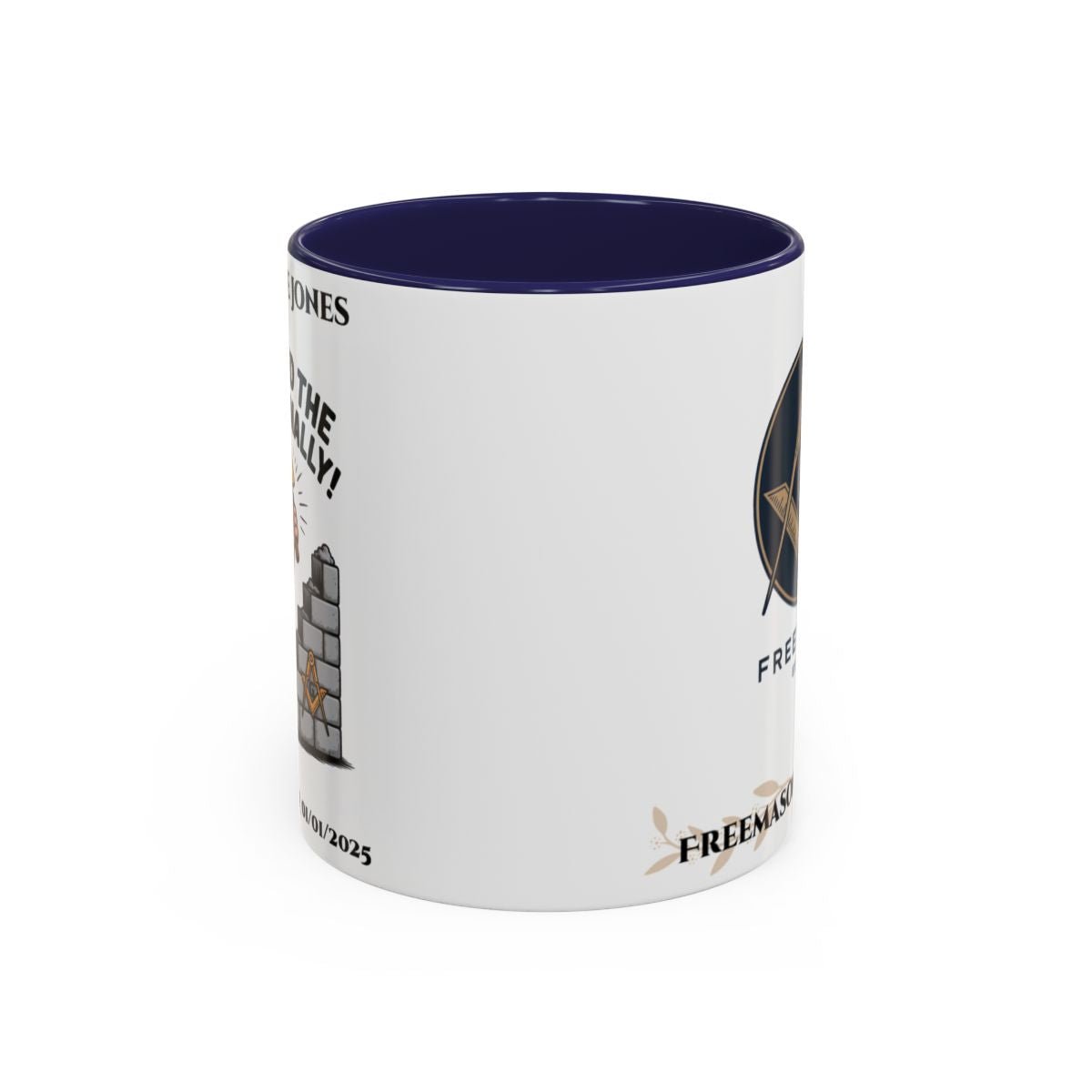 Premium Personalised Freemason Colour Rim Mug - Third Degree - Master Mason - Masted the Craft Finally. - Masonic Mugs