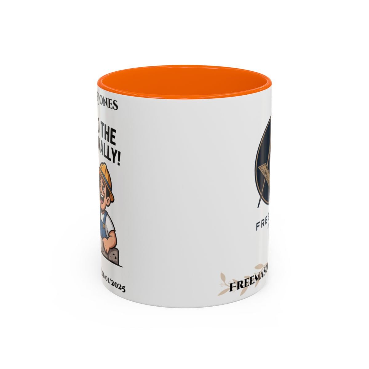 Premium Personalised Freemason Colour Rim Mug - Third Degree - Master Mason - Mastered the Craft finally - Masonic Mugs