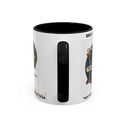 Premium Personalised Freemason Colour Rim Mug - Third Degree - Master Mason - Morality Love. Truth - Masonic Mugs