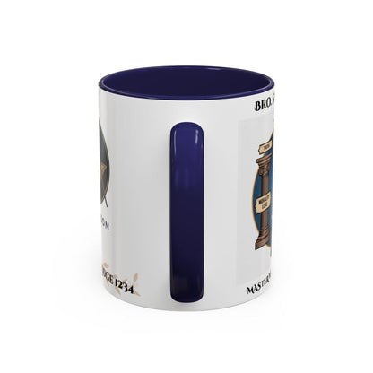 Premium Personalised Freemason Colour Rim Mug - Third Degree - Master Mason - Morality Love. Truth - Masonic Mugs