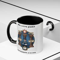 Premium Personalised Freemason Colour Rim Mug - Third Degree - Master Mason - Morality Love. Truth - Masonic Mugs