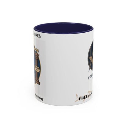 Premium Personalised Freemason Colour Rim Mug - Third Degree - Master Mason - Morality Love. Truth - Masonic Mugs