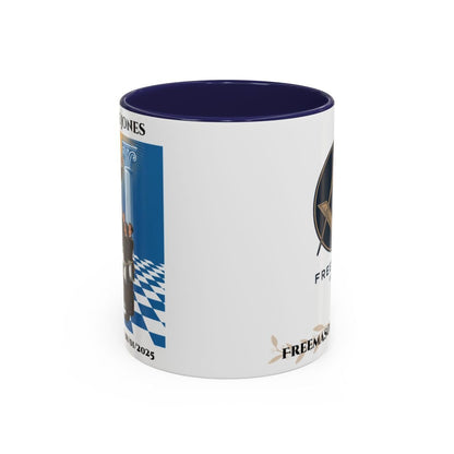 Premium Personalised Freemason Colour Rim Mug - Third Degree - Master Mason - Raised - Masonic Mugs