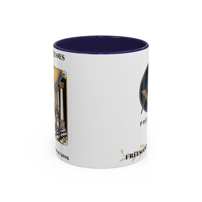 Premium Personalised Freemason Colour Rim Mug - Third Degree - Master Mason - Raised - Masonic Mugs