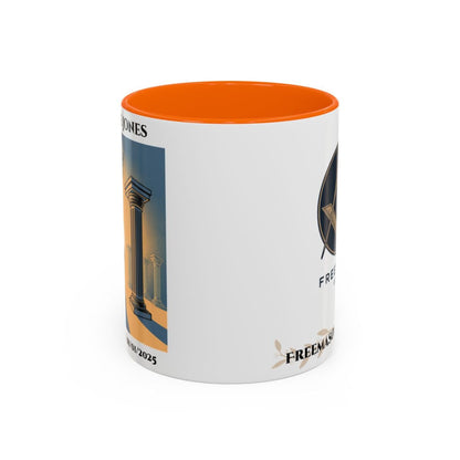 Premium Personalised Freemason Colour Rim Mug - Third Degree - Master Mason - Raised - Masonic Mugs