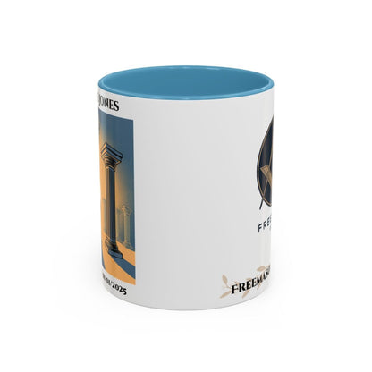 Premium Personalised Freemason Colour Rim Mug - Third Degree - Master Mason - Raised - Masonic Mugs